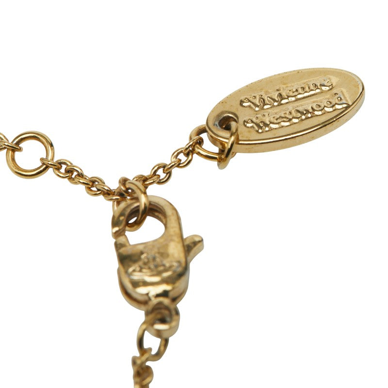ヴィヴィアンウエストウッド オーブ ラインストーン ブレスレット ゴールド メッキ レディース Vivienne Westwood 【中古】