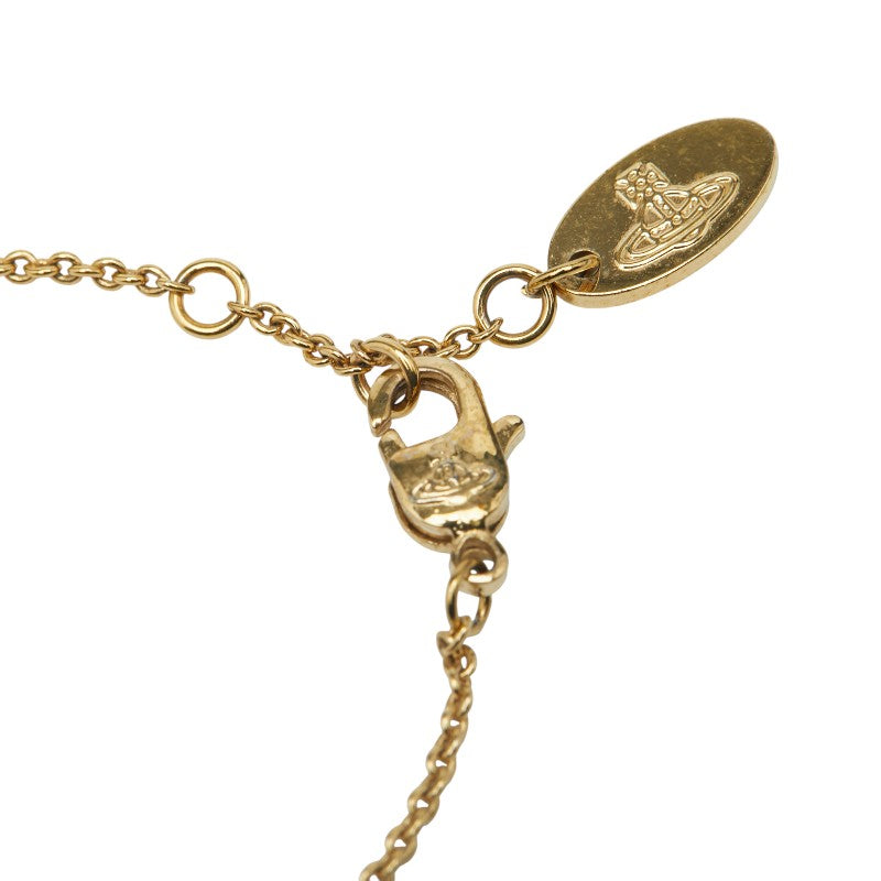 ヴィヴィアンウエストウッド オーブ ラインストーン ブレスレット ゴールド メッキ レディース Vivienne Westwood 【中古】