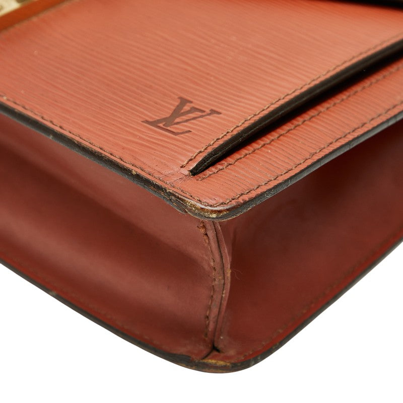 ルイ ヴィトン エピ ポシェット セリエ ドラゴンヌ セカンドバッグ M52613 ケニアブラウン レザー メンズ LOUIS VUITTON 【中古】