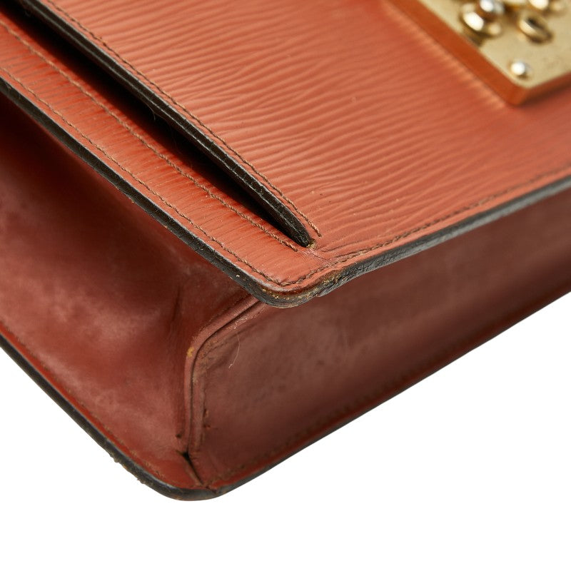 ルイ ヴィトン エピ ポシェット セリエ ドラゴンヌ セカンドバッグ M52613 ケニアブラウン レザー メンズ LOUIS VUITTON 【中古】