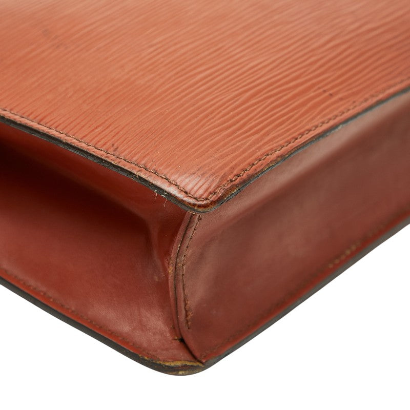 ルイ ヴィトン エピ ポシェット セリエ ドラゴンヌ セカンドバッグ M52613 ケニアブラウン レザー メンズ LOUIS VUITTON 【中古】