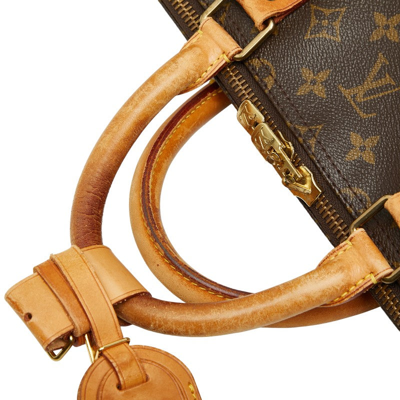 ルイ ヴィトン モノグラム キーポル55 ボストンバッグ トラベルバッグ M41424 ブラウン PVC レザー レディース LOUIS VUITTON 【中古】