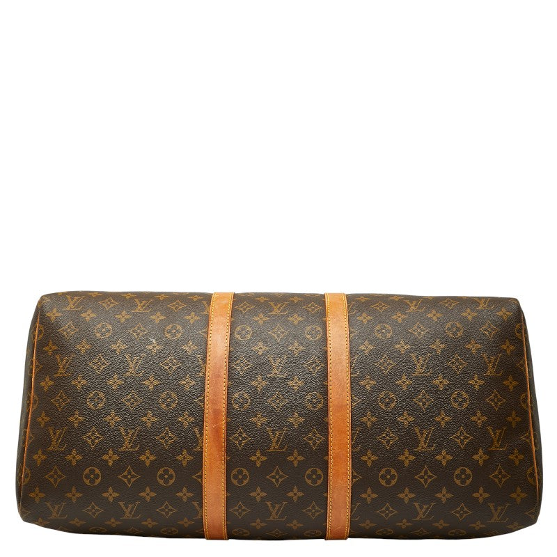 ルイ ヴィトン モノグラム キーポル55 ボストンバッグ トラベルバッグ M41424 ブラウン PVC レザー レディース LOUIS VUITTON 【中古】
