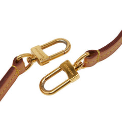 ルイ ヴィトン ショルダーストラップ ブラウン ゴールド レザー メッキ レディース LOUIS VUITTON 【中古】