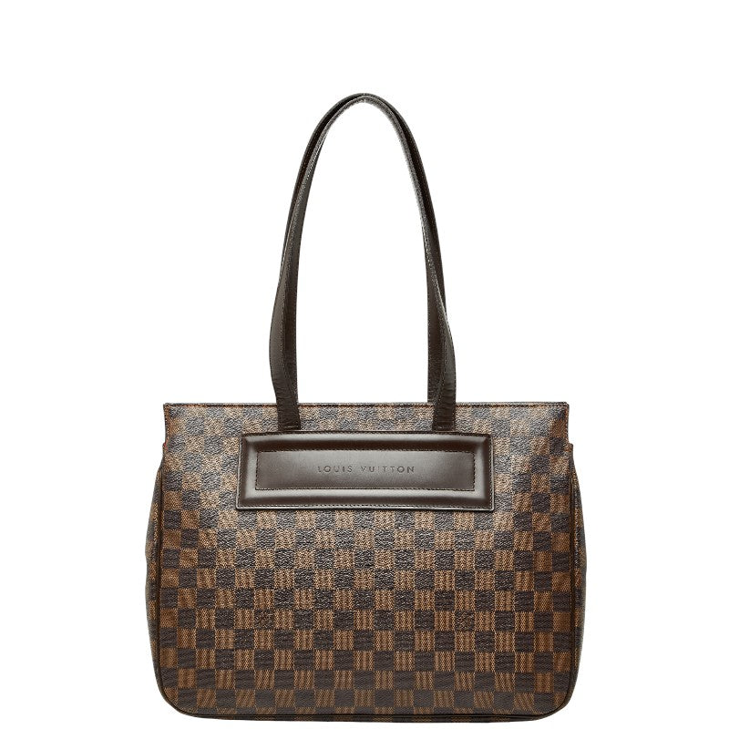 ルイ ヴィトン ダミエ パリオリPM ハンドバッグ トートバッグ N51123 ブラウン PVC レザー レディース LOUIS VUITTON 【中古】