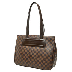 ルイ ヴィトン ダミエ パリオリPM ハンドバッグ トートバッグ N51123 ブラウン PVC レザー レディース LOUIS VUITTON 【中古】
