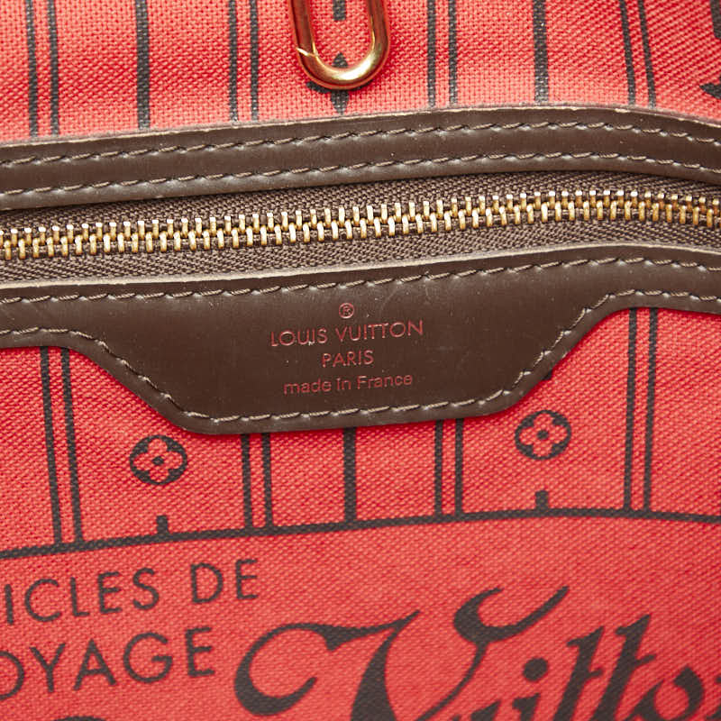 ルイ ヴィトン ダミエ ネヴァーフルGM トートバッグ N51106 ブラウン PVC レザー レディース LOUIS VUITTON 【中古】