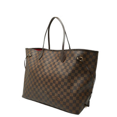 ルイ ヴィトン ダミエ ネヴァーフルGM トートバッグ N51106 ブラウン PVC レザー レディース LOUIS VUITTON 【中古】