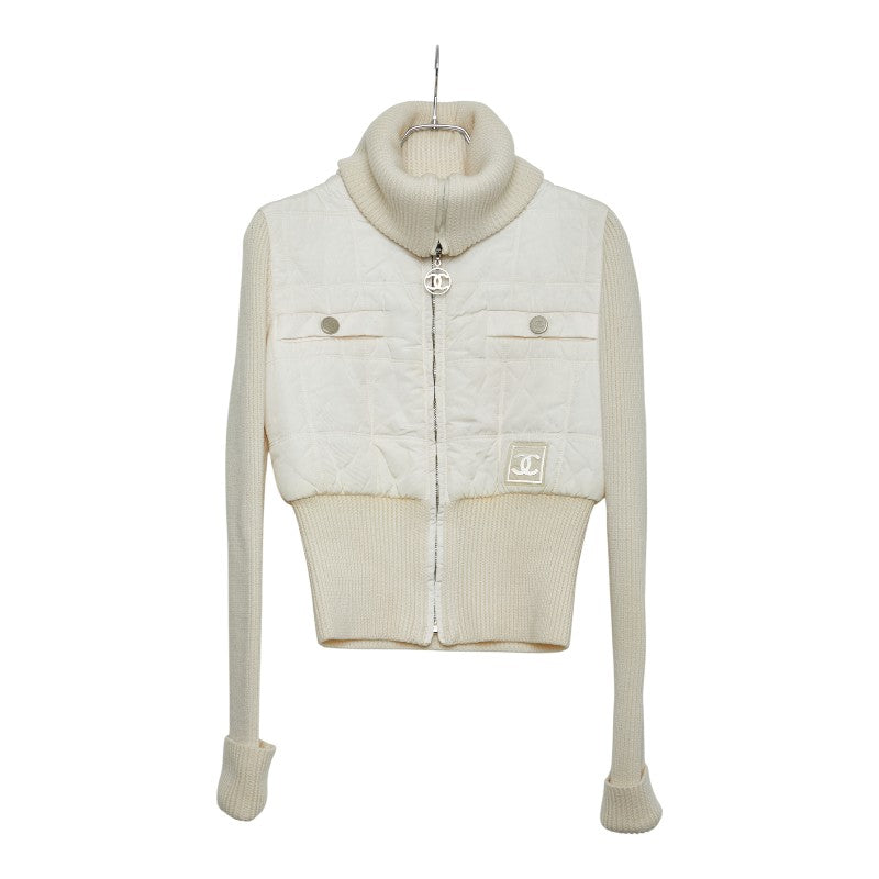 シャネル スポーツライン ココマーク ブルゾン ジップアップ サイズ：36 P16401W02679 アイボリー ウール レディース CHANEL 【中古】