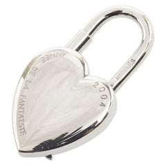 エルメス ファンタジー ハート キー モチーフ カデナ チャーム シルバー メタル レディース HERMES 【中古】