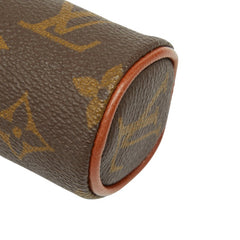 ルイ ヴィトン モノグラム エテュイ トロワ ボールドゥ ゴルフ ポーチ ゴルフボールケース M58249 ブラウン PVC レザー レディース LOUIS VUITTON 【中古】