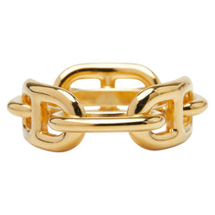 エルメス シェーヌダンクル スカーフリング ゴールド メッキ レディース HERMES 【中古】