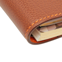 エルメス アジェンダPM 手帳カバー ブラウン オレンジ ヴァッシュリエジェ レディース HERMES 【中古】