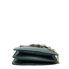 クロエ フェイ スモール 斜め掛け ショルダーバッグ ライトブルー スウェード レザー レディース Chloe 【中古】