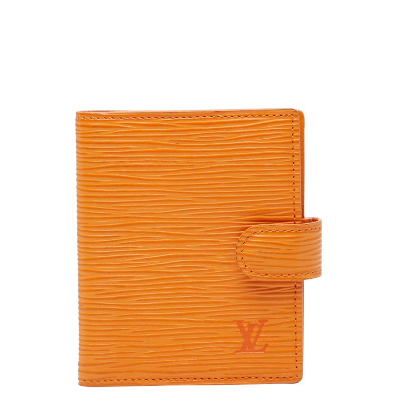 ルイ ヴィトン エピ アジェンダ ミニ 手帳カバー R2007H マンダリン オレンジ レザー レディース LOUIS VUITTON 【中古】