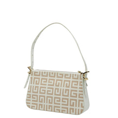 ジバンシー タッセル ワンショルダーバッグ ホワイト ベージュ キャンバス レザー レディース Givenchy 【中古】