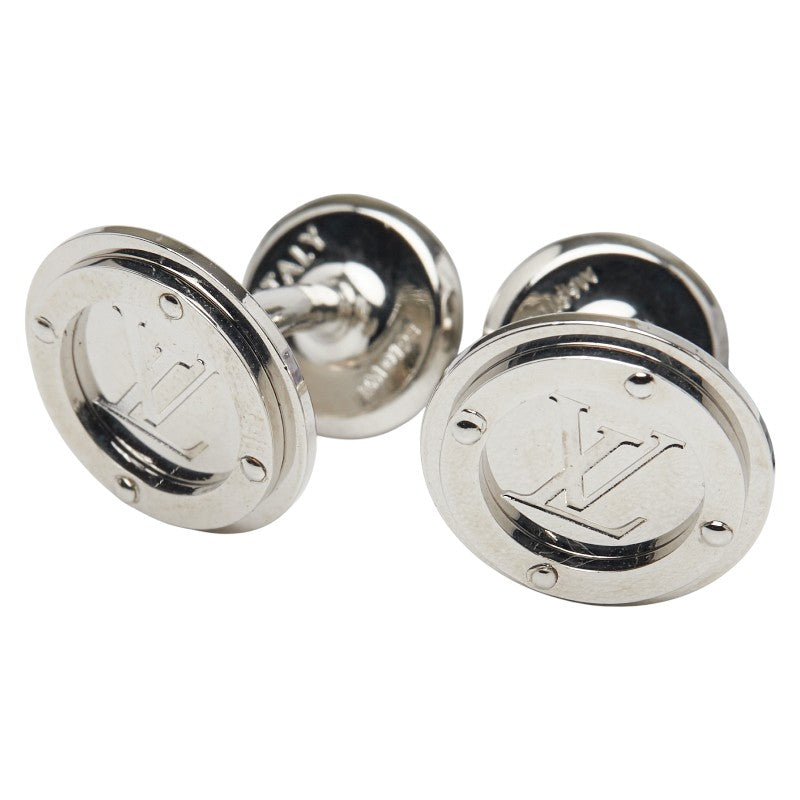 ルイ ヴィトン カフリンク LV サークル カフス カフリンクス M68100 シルバー メタル メンズ LOUIS VUITTON 【中古】