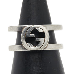 グッチ インターロッキングG リング 指輪 #11 SV925 シルバー レディース GUCCI 【中古】