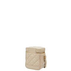 サンローラン 80’S バニティバッグ ショルダーバッグ ベージュ レザー レディース SAINT LAURENT 【中古】