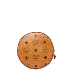 エム シー エム ヴィセトス ロゴグラム ショルダーバッグ ブラウン PVC レザー レディース MCM 【中古】