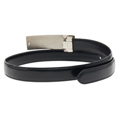 カルティエ パンテール ベルト ブラック シルバー レザー メタル メンズ CARTIER 【中古】