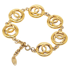 シャネル ココマーク ブレスレット ゴールド メッキ レディース CHANEL 【中古】