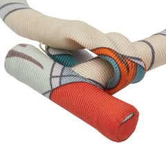 エルメス プティ アッシュ ブリッド ドゥ ソワ ブレスレット ベージュ レッド マルチカラー シルク レディース HERMES 【中古】