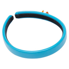 シャネル ココマーク ターンロック モチーフ カチューシャ ヘアアクセサリー ブルー レザー レディース CHANEL 【中古】