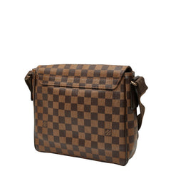 ルイ ヴィトン ダミエ ディストリクトPM ショルダーバッグ メッセンジャーバッグ N41213 ブラウン PVC レザー レディース LOUIS VUITTON 【中古】