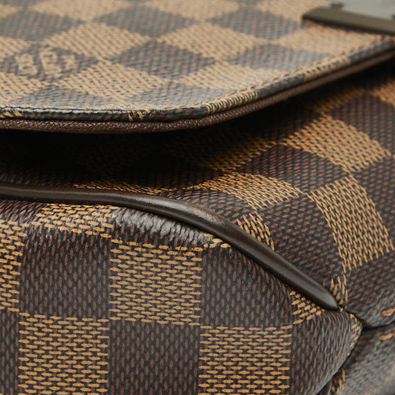 ルイ ヴィトン ダミエ ディストリクトPM ショルダーバッグ メッセンジャーバッグ N41213 ブラウン PVC レザー レディース LOUIS VUITTON 【中古】