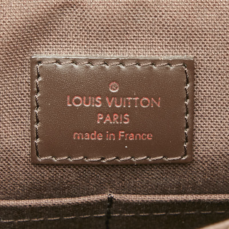 ルイ ヴィトン ダミエ ディストリクトPM ショルダーバッグ メッセンジャーバッグ N41213 ブラウン PVC レザー レディース LOUIS VUITTON 【中古】
