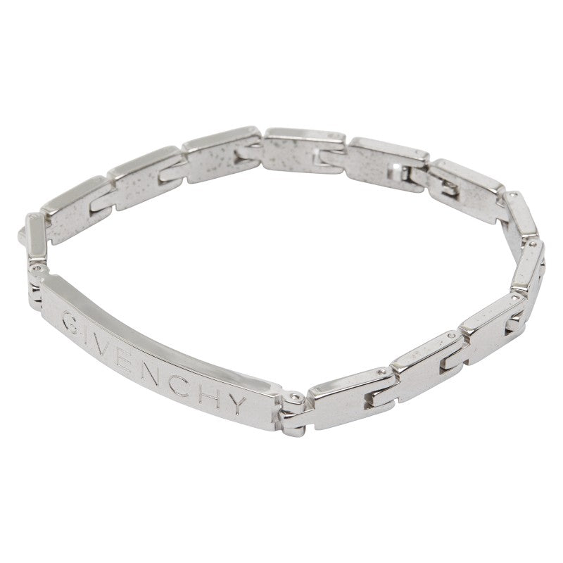 ジバンシー ロゴ ブレスレット シルバー メタル レディース Givenchy 【中古】