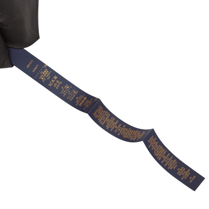 ルイ ヴィトン ロゴ ネクタイ M78471 ブラック シルク メンズ LOUIS VUITTON 【中古】