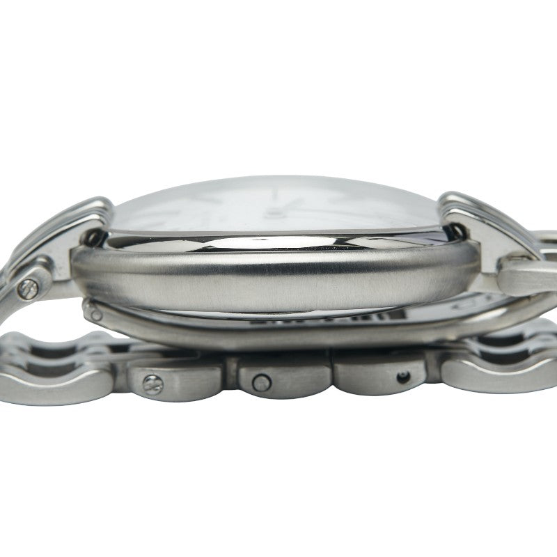 ディオール バギラ 腕時計 D65-100 クオーツ ホワイト文字盤 ステンレススチール レディース Dior 【中古】