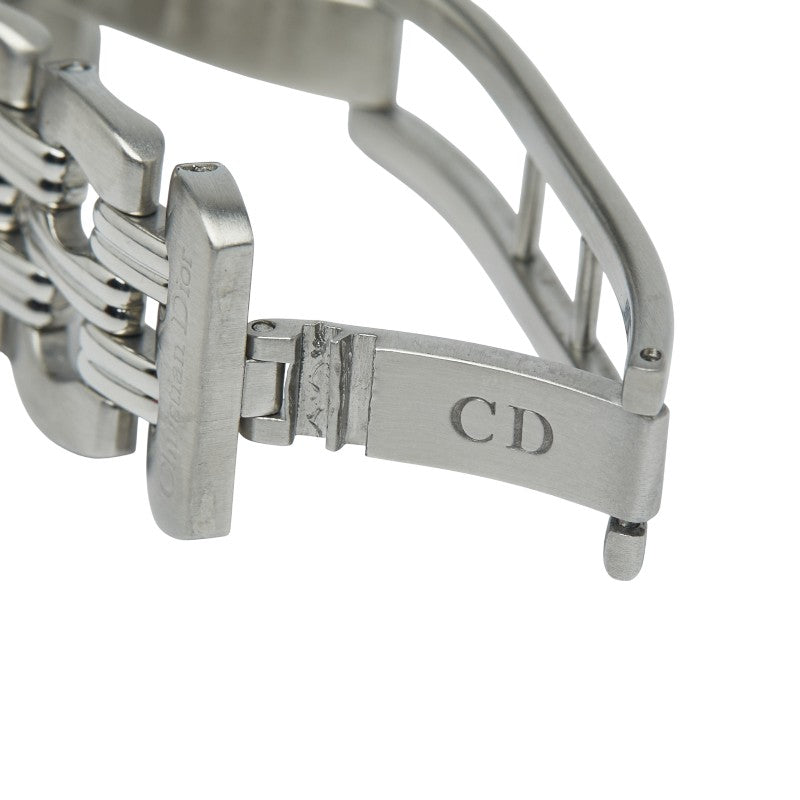 ディオール バギラ 腕時計 D65-100 クオーツ ホワイト文字盤 ステンレススチール レディース Dior 【中古】