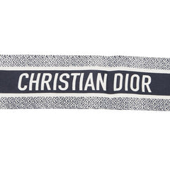 クリスチャンディオール トワル ドゥ ジュイ ソヴァージュ ミッツァ スカーフ ホワイト グレー レディース Christian Dior 【中古】