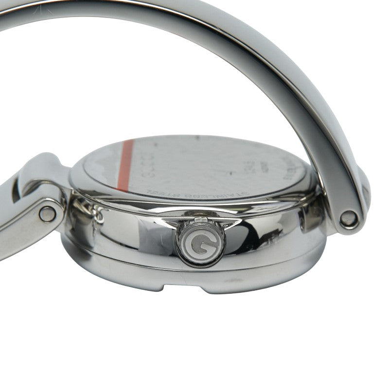 グッチ Gバルーン 腕時計 バングルウォッチ 134.5 クオーツ ブラウン文字盤 ステンレススチール レディース GUCCI 【中古】