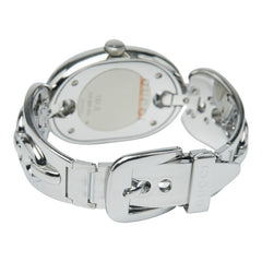 グッチ マリーナチェーン 3Pダイヤ 腕時計 121.3 クオーツ ブラック文字盤 ステンレススチール レディース GUCCI 【中古】