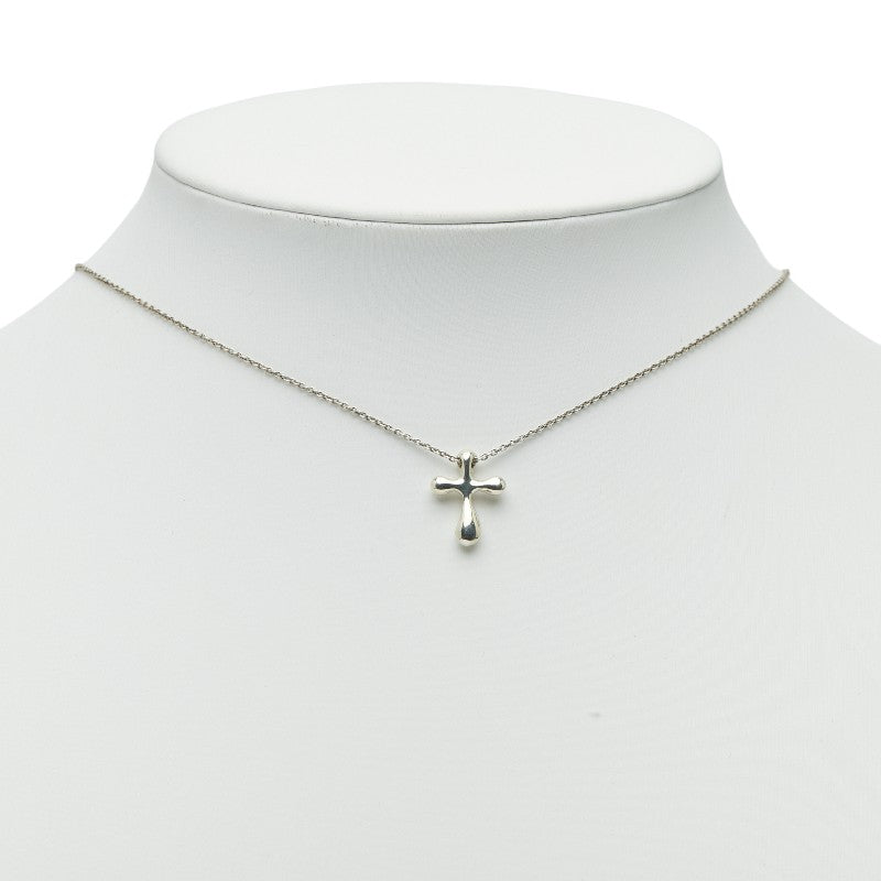 ティファニー クロス ネックレス SV925 シルバー レディース TIFFANY&Co. 【中古】