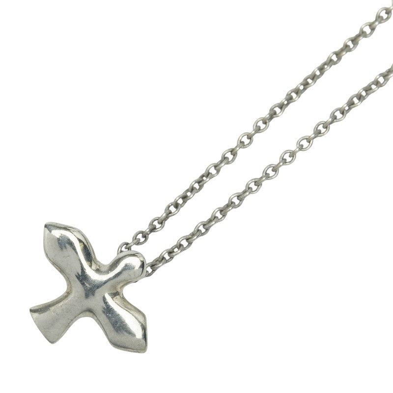ティファニー バード クロス ネックレス SV925 シルバー レディース TIFFANY&Co. 【中古】