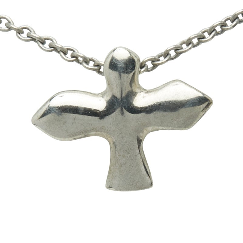 ティファニー バード クロス ネックレス SV925 シルバー レディース TIFFANY&Co. 【中古】