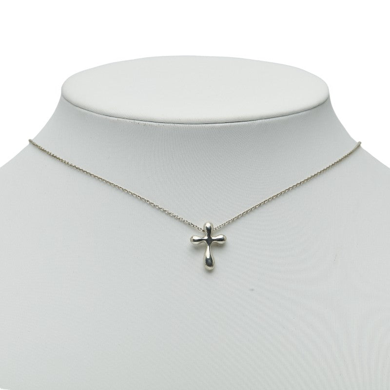 ティファニー クロス ネックレス SV925 シルバー レディース TIFFANY&Co. 【中古】