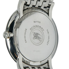 バーバリー 腕時計 BU1722 クオーツ ホワイト文字盤 ステンレススチール メンズ BURBERRY 【中古】
