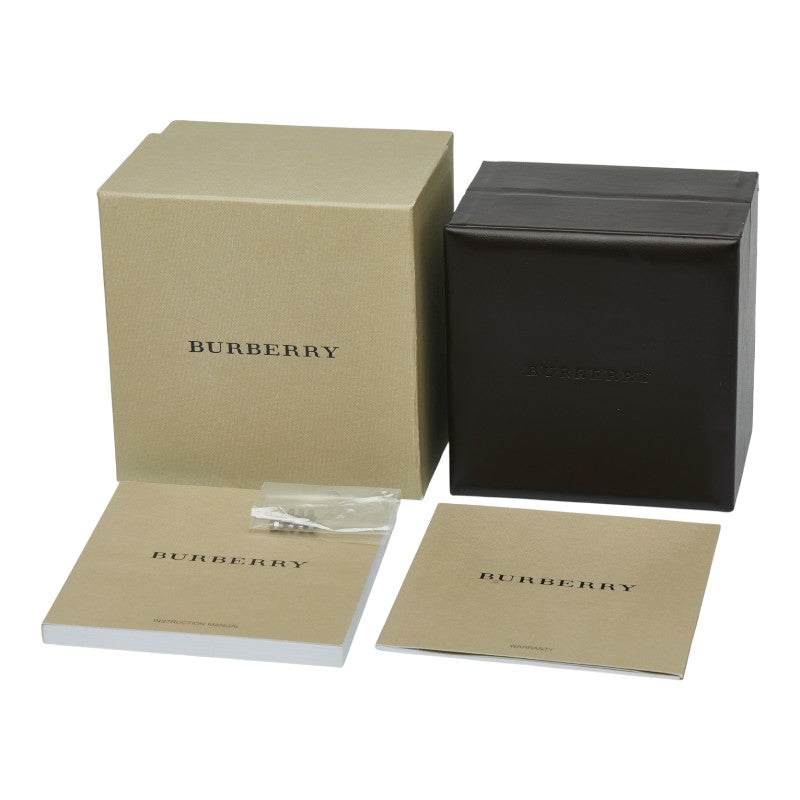 バーバリー 腕時計 BU1722 クオーツ ホワイト文字盤 ステンレススチール メンズ BURBERRY 【中古】