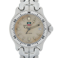 タグホイヤー セル 腕時計 S99.013M/E クオーツ ベージュ文字盤 ステンレススチール レディース TAG HEUER 【中古】