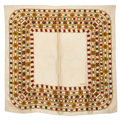 シャネル ジュエリー 宝石柄 スカーフ ベージュ マルチカラー シルク レディース CHANEL 【中古】