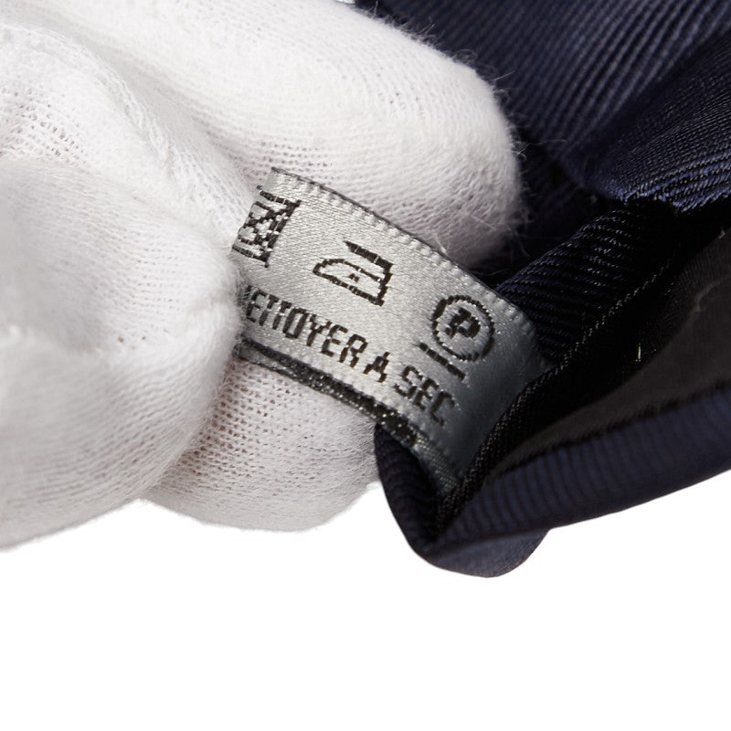 ディオール ロゴ ネクタイ ネイビー シルク メンズ Dior 【中古】