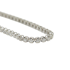 K18WG ホワイトゴールド ダイヤ2.00ct テニスブレスレット レディース 【中古】