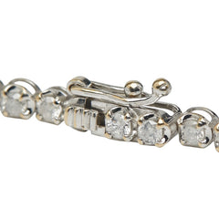 K18WG ホワイトゴールド ダイヤ2.00ct テニスブレスレット レディース 【中古】