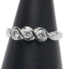 Pt900 プラチナ ダイヤ0.56ct リング 指輪 レディース 17号 【中古】